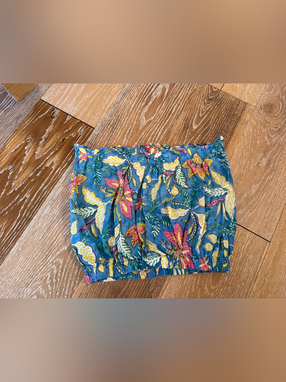 STARK X Linen Tube Top Floral Tropical Print – Size Small - Picture 7 of 7
